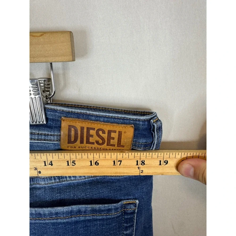Diesel Sleenker-X Skinny Jeans Blue Wash 009PK W36 L32 Stretch Denim